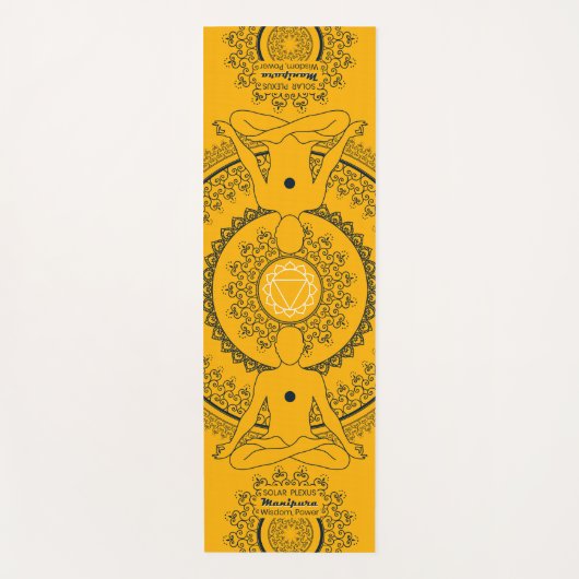 Solar-Plexus, der die Brillanz von Manipura verkör Yogamatte (Vorderseite)