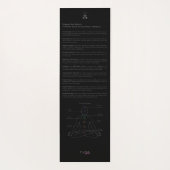 Solar-Plexus, der die Brillanz von Manipura verkör Yogamatte (Rückseite)