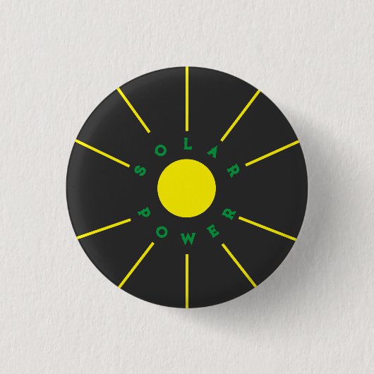 Solar-Power-Abzeichen Button (Vorderseite)
