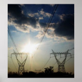 "Solar Power. Elektrischer Power." Poster (Vorne)