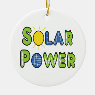 Solar-Power Keramik Ornament