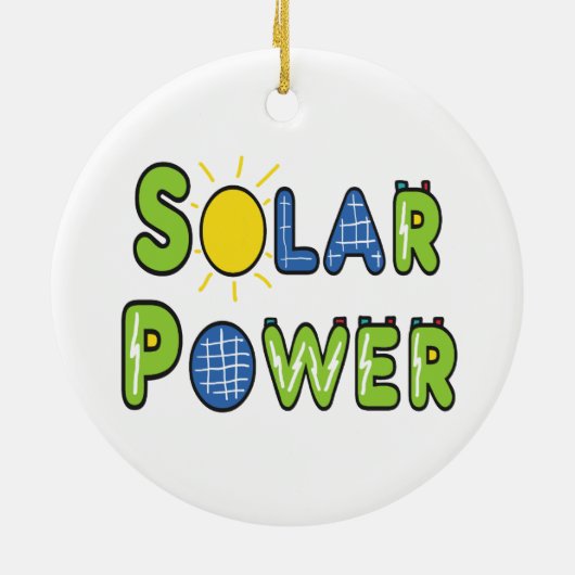 Solar-Power Keramik Ornament (Hinten)