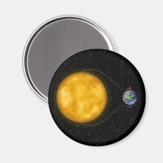 Solar-Power - Magnet (Vorderseite/Rückseite)