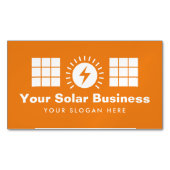 Solar-Power-Panel-Installations-Visitenkartenmagne Magnetische Visitenkarte (Vorderseite)
