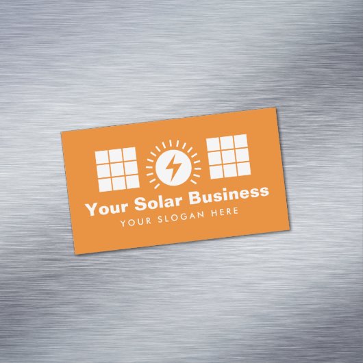 Solar-Power-Panel-Installations-Visitenkartenmagne Magnetische Visitenkarte (Beispiel)