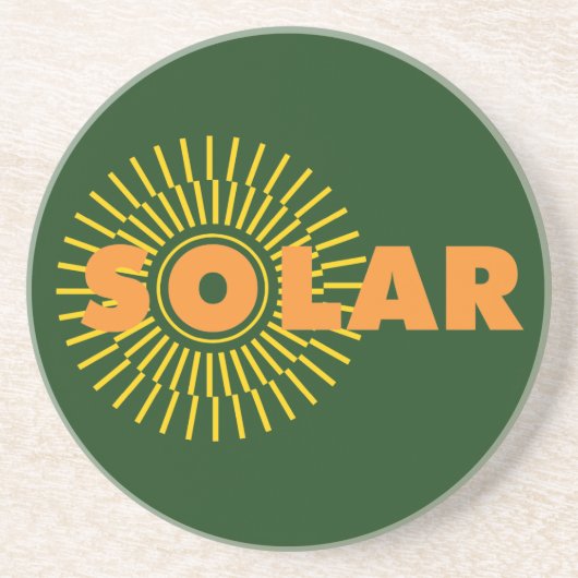 Solar Power Sun Getränkeuntersetzer (Vorne)