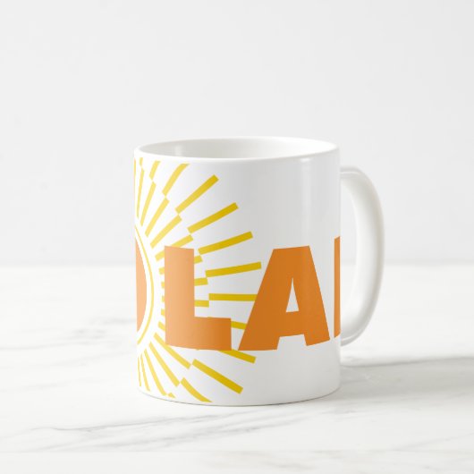 Solar Power Sun Kaffeetasse (VorderseiteRechts)