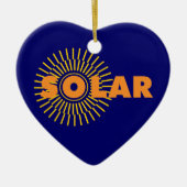 Solar Power Sun Keramik Ornament (Vorne)