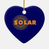 Solar Power Sun Keramik Ornament (Hinten)