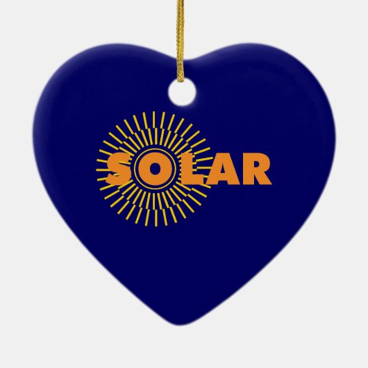 Solar Power Sun Keramik Ornament (Hinten)