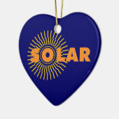 Solar Power Sun Keramik Ornament (Links)