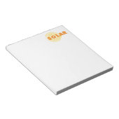 Solar Power Sun Notizblock (angewinkelt)