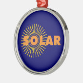 Solar Power Sun Ornament Aus Metall (Links)