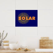 Solar Power Sun Poster (Küche)