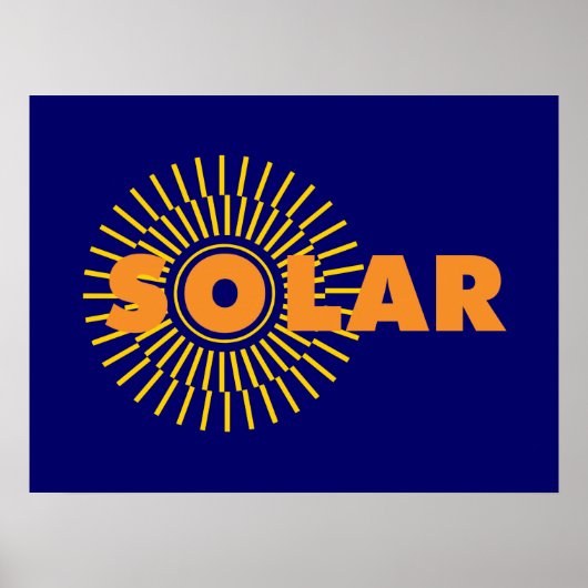 Solar Power Sun Poster (Vorne)