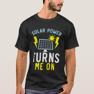 Solar-Power verwandelt mich in den Solarpark für e T-Shirt