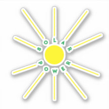 Solar-Power Vinyl-Sticker