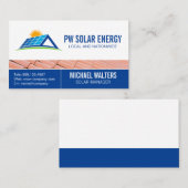 Solar-Power | Zuhause Tech | Dach Visitenkarte (Vorne/Hinten)