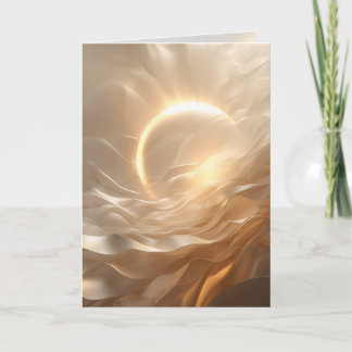 Solar Presence – Luminous Abstract Encouragement  Karte