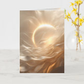 Solar Presence – Luminous Abstract Encouragement  Karte (Gelbe Blume)