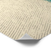 Solar Refrain – Mid-Century Bauhaus Flow Wall Art Poster (Ecke)