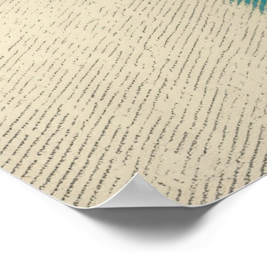 Solar Refrain – Mid-Century Bauhaus Flow Wall Art Poster (Ecke)