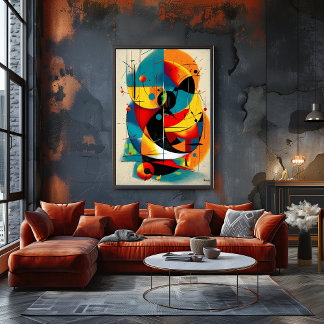 Solar Refrain – Mid-Century Bauhaus Flow Wall Art Poster