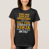 Solar Sales Consultant T-Shirt (Vorderseite)