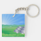 Solar-Schlüsselanhänger für erneuerbare Energien Schlüsselanhänger (Rückseite)