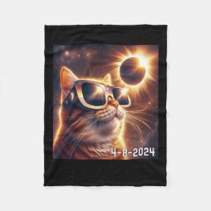 Solar-Shirt 2024 Eclipse Wearing Gles Fleecedecke