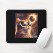 Solar-Shirt 2024 Eclipse Wearing Gles Mousepad (Mit Mouse)