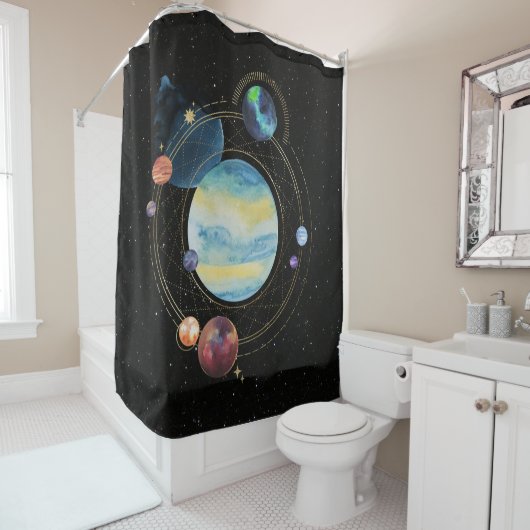 Solar Sistem Duschvorhang (Beispiel)