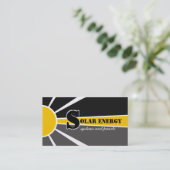 Solar/Sonnenenergie/Power Visitenkarte (Stehend Vorderseite)
