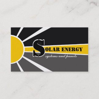 Solar/Sonnenenergie/Power Visitenkarte