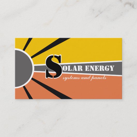 Solar/Sonnenenergie/Power Visitenkarte (Vorderseite)