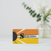 Solar/Sonnenenergie/Power Visitenkarte (Stehend Vorderseite)