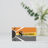 Solar/Sonnenenergie/Power Visitenkarte (Stehend Vorderseite)