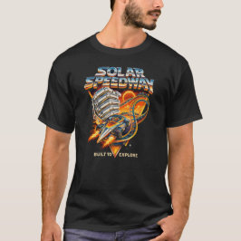Solar Speedway – Retro Space Racing Adventure Desi T-Shirt
