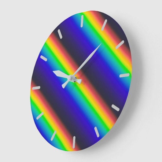 Solar-Spektrum-Diagonal Große Wanduhr (Winkel)