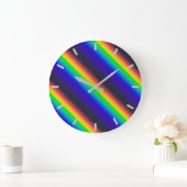 Solar-Spektrum-Diagonal Große Wanduhr (Zuhause)