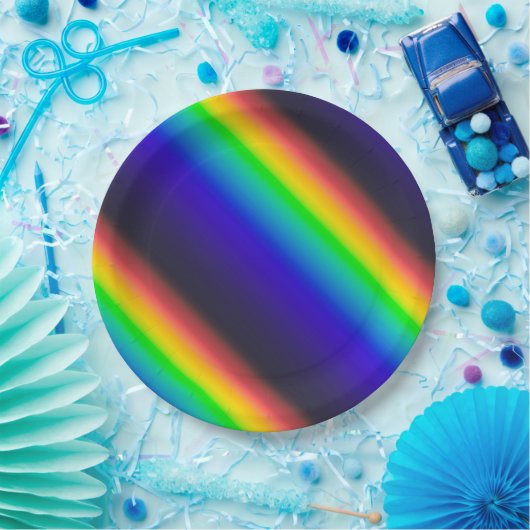 Solar-Spektrum-Diagonal Pappteller (Party)