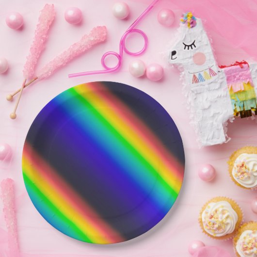Solar-Spektrum-Diagonal Pappteller (Party)