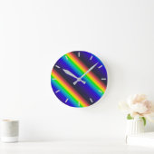 Solar-Spektrum-Diagonal Runde Wanduhr (Zuhause)