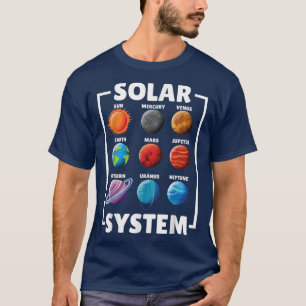 Solar Star System Planet Science Astronomy Lovers  T-Shirt