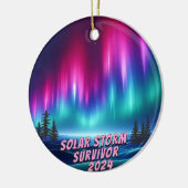Solar Storm Survivor 2024 Northern Lights Keramik Ornament (Links)