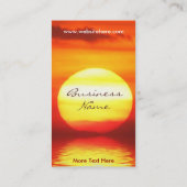 Solar Sun Business Card Visitenkarte (Rückseite)