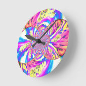 Solar Sunrise Runde Wanduhr (Winkel)