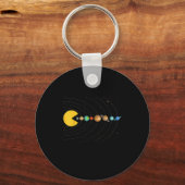 Solar System Astronomy Space Video Games Funny Gra Schlüsselanhänger (Vorderseite)