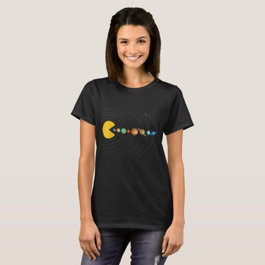 Solar System Astronomy Space Video Games Funny Gra T-Shirt (Vorne ganz)