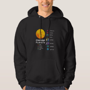 Solar System Dwarf Planets Outer Space Astronaut G Hoodie